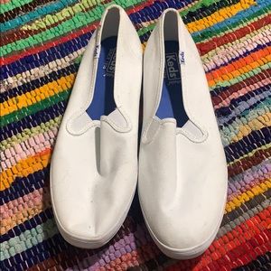White Keds Slipons Size 11